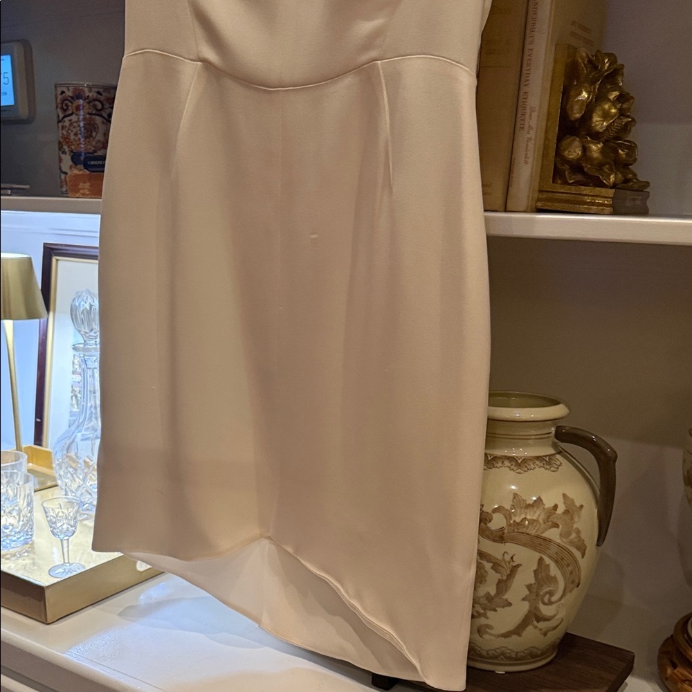 Theory Cream V-Neck Short Mini Dress - Picture 4 of 11
